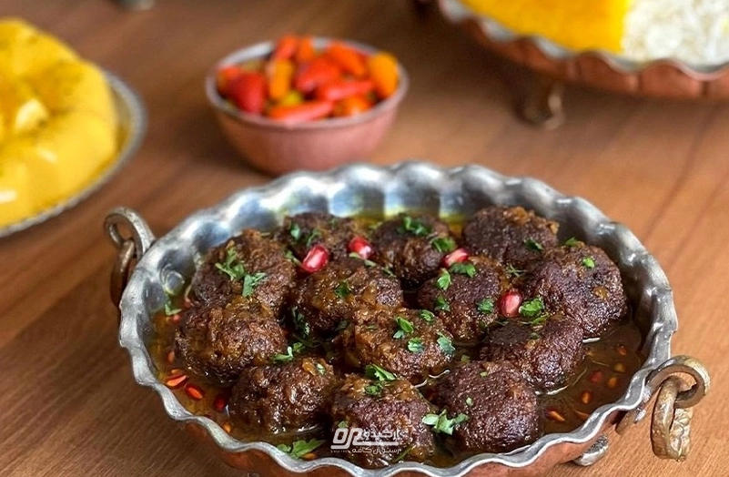 طرز تهیه اناربیج غذای محلی شمالی