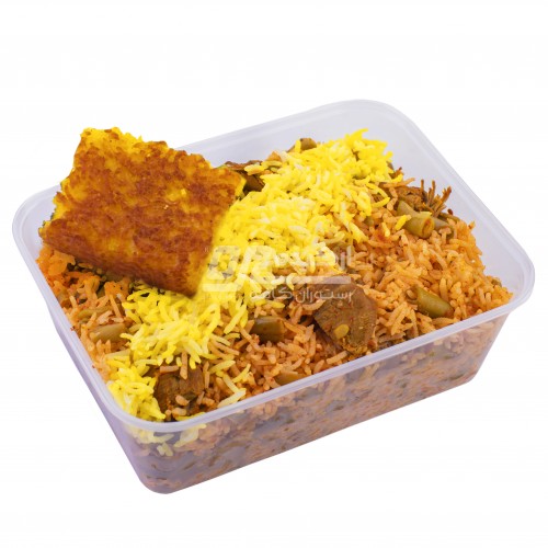 لوبیا پلو با گوشت مخصوص