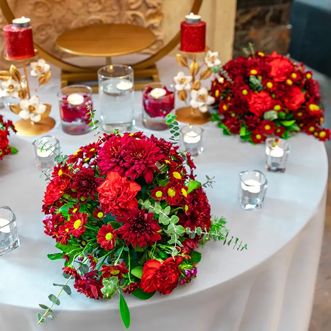 میزآرایی با تم عاشقانه با تیم تشریفات ارکیده