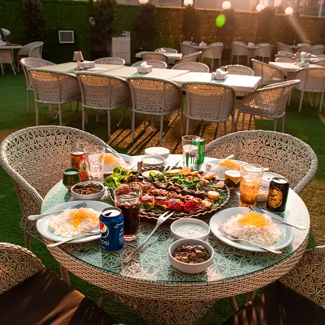 منوی غذای ایرانی در رستورانکافه ارکیده شعبه آرژانتین