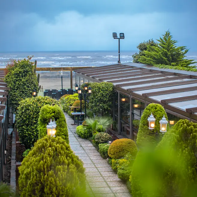 فضای باز رستورانکافه ارکیده شعبه متل قو