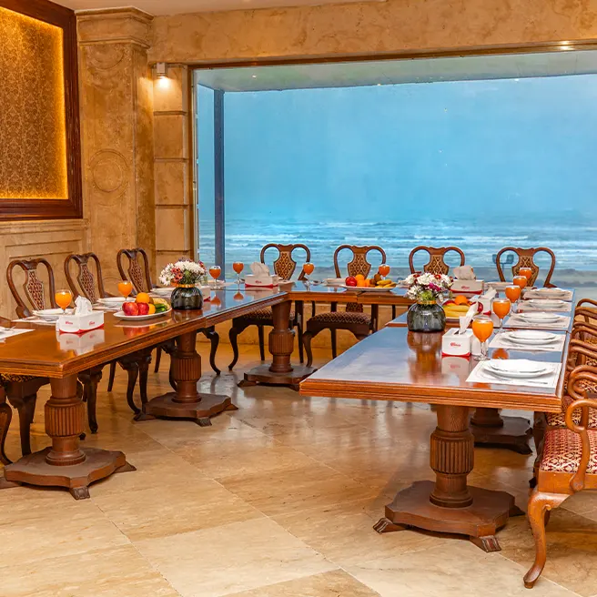 چیدمان مراسم سازمانی در رستورانکافه ارکیده شعبه متل قو