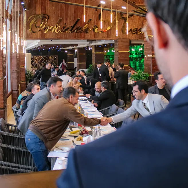 برگزاری مراسم سازمانی در سالن اختصاصی خاطره رستورانکافه ارکیده شعبه جاده چالوس