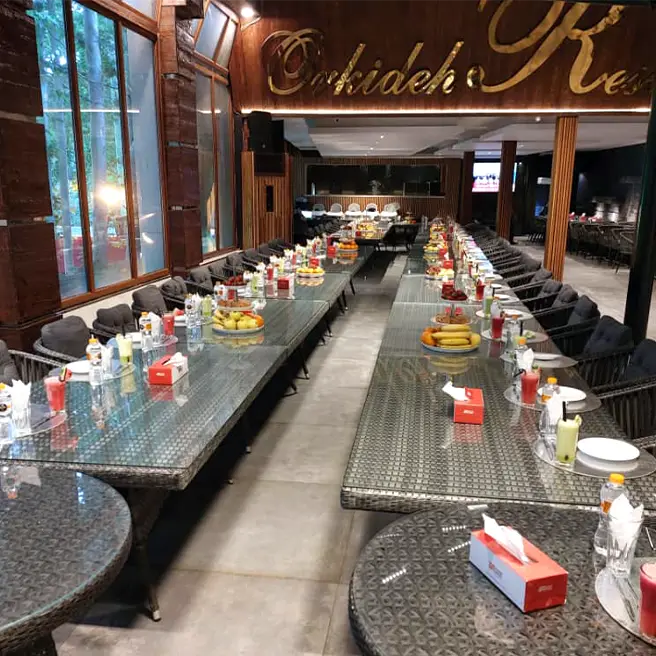 برگزاری مراسم سازمانی در سالن VIP خاطره رستورانکافه ارکیده شعبه جاده چالوس