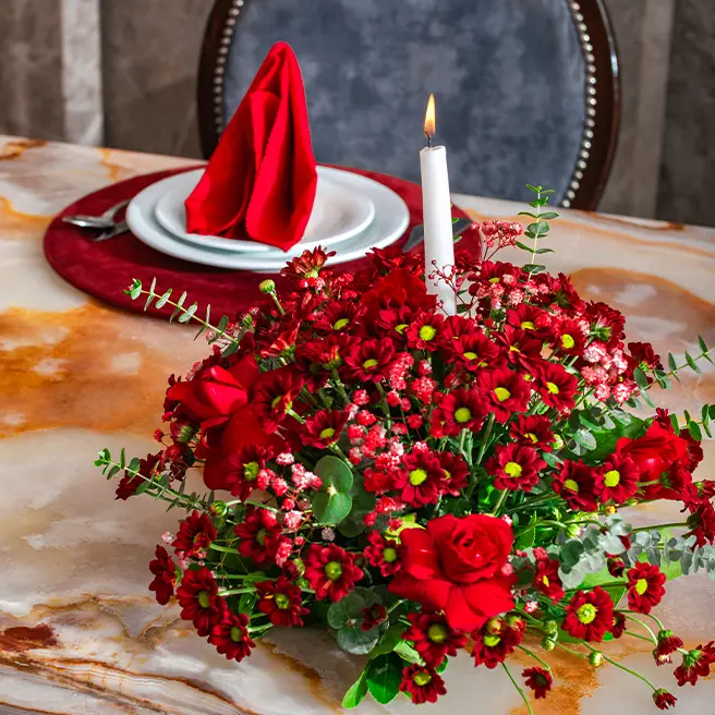 میزآرایی یلدایی به سبک ارکیده