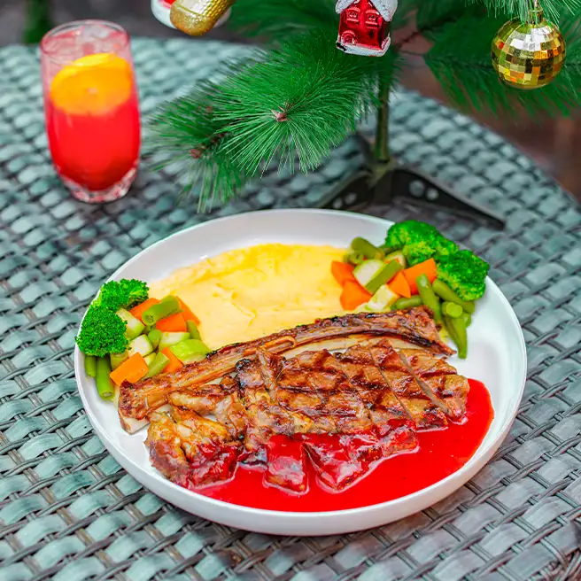 استیک ریب‌آی در ارکیده جاده چالوس