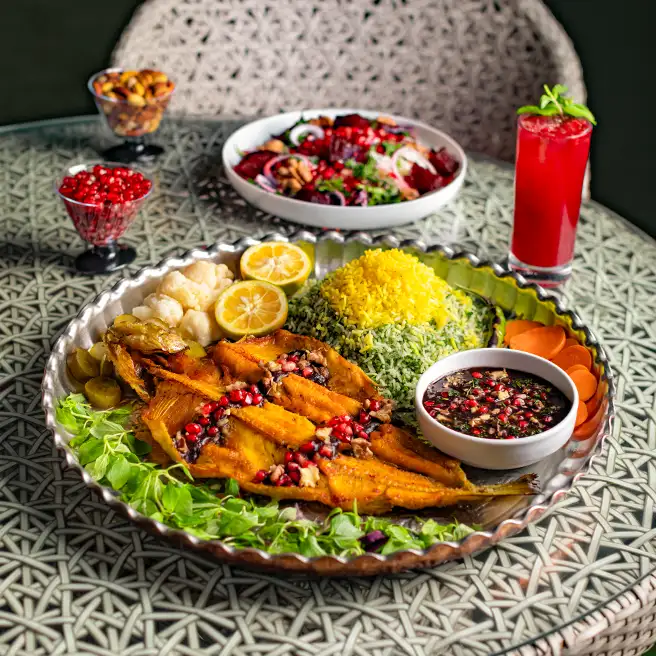 منوی غذای یلدای ارکیده