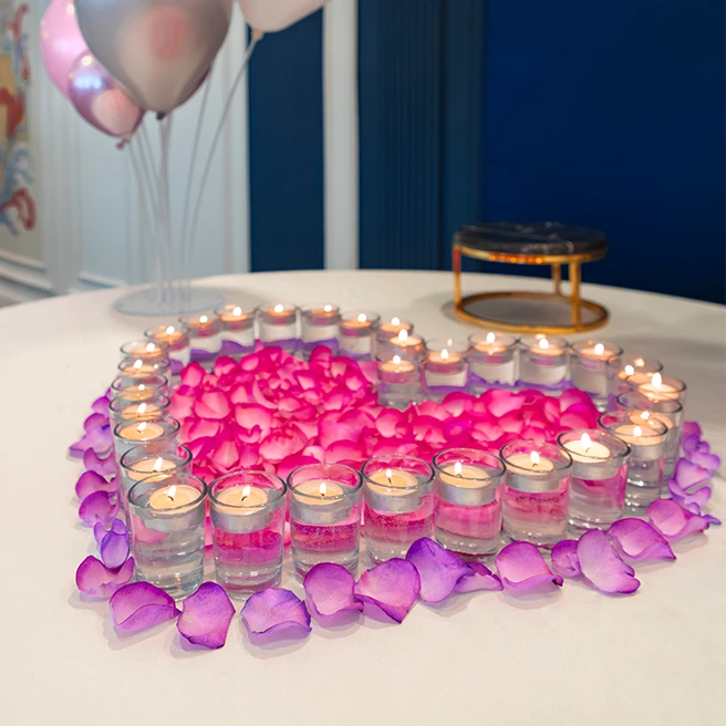 میزآرایی با تم عاشقانه