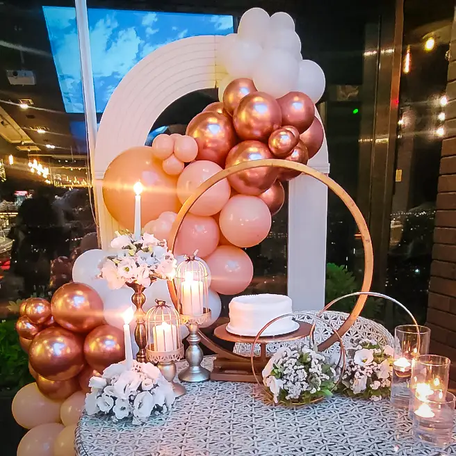 چیدمان و اجرای تم عاشقانه در مجموعه رستوران‌کافه‌های ارکیده