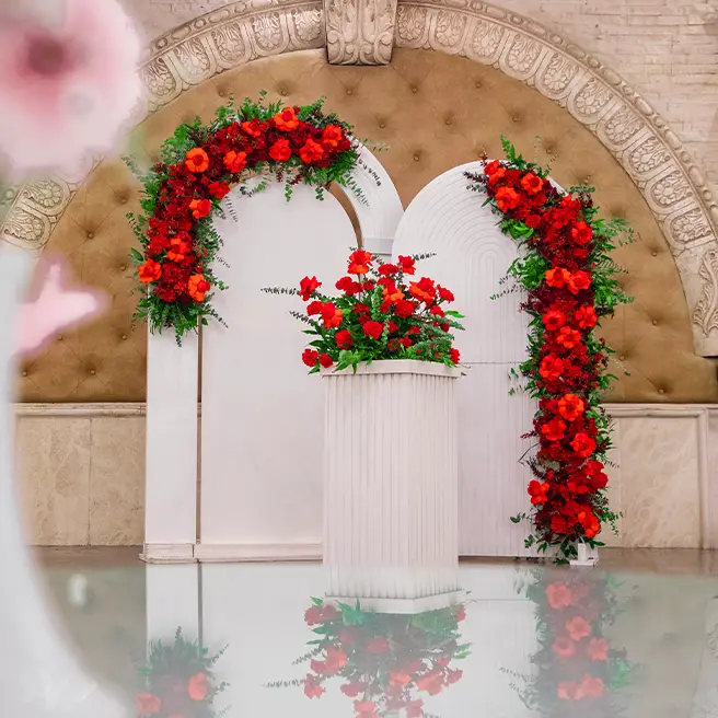 تم مراسم سالگرد عقد و ازدواج در سالن عمومی ارکیده شعبه شهریار